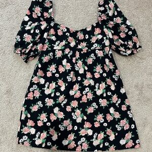 H&M Divided Dark Floral Dress